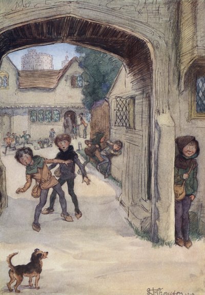 Illustratie voor De Vrolijke Vrouwen van Windsor door Hugh Thomson